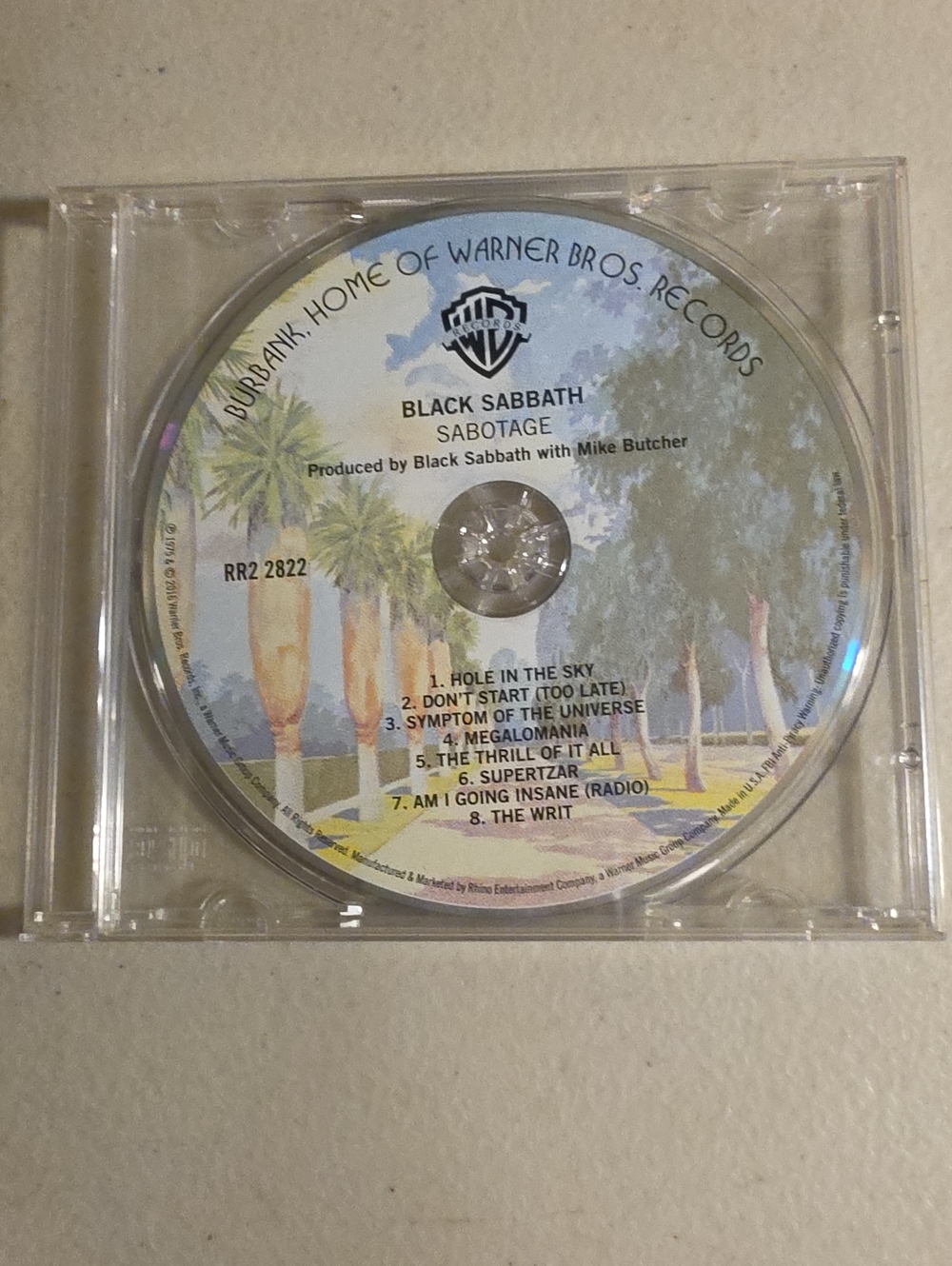 Black Sabbath Sabotage CD RR2 2822 Multicolor